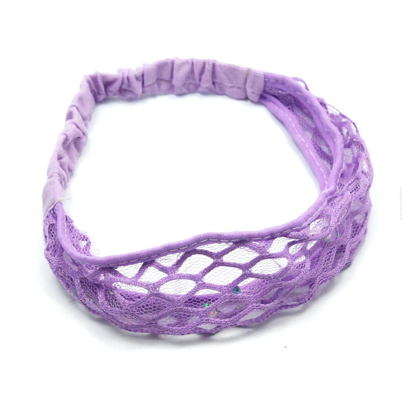 OPASKA NA GŁOWĘ ELASTYCZNA NA GUMCE FIOLETOWA                                      (8802-4 SAM)