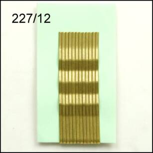 GOLD WAVED HAIRGRIP 7 cm. 12 pcs. 227/12