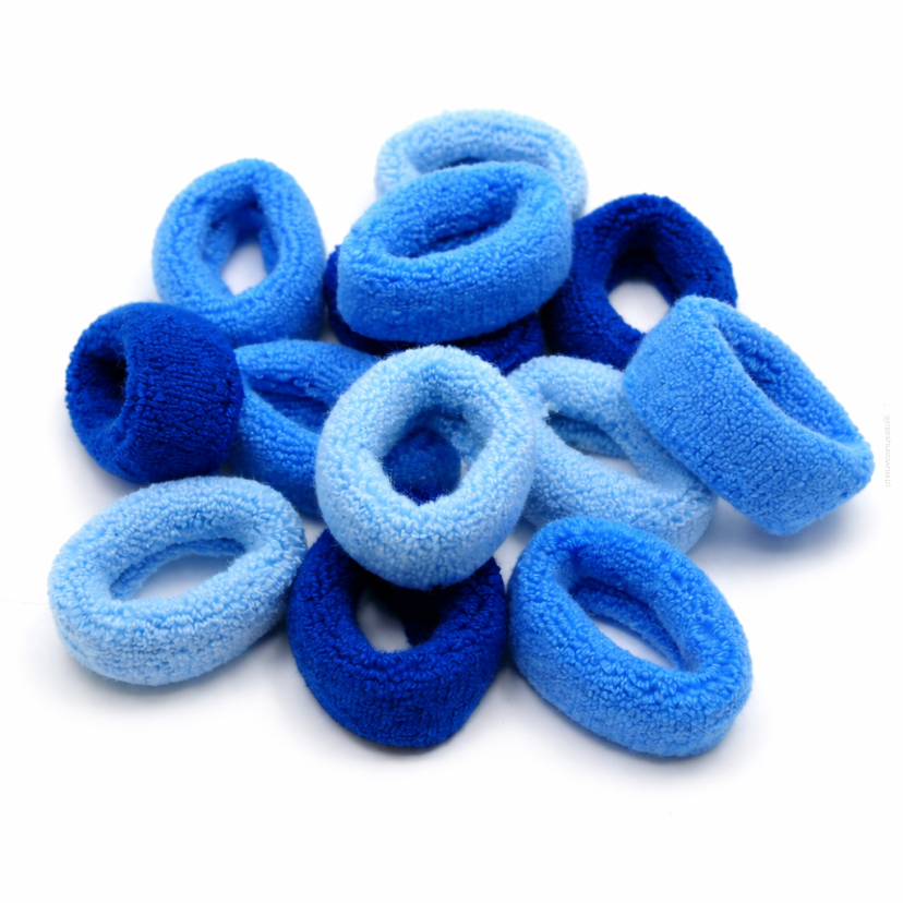 GUMKI FROTKI PUCHATE MIX NIEBIESKI 20 SZTUK (0102-2 SAH)