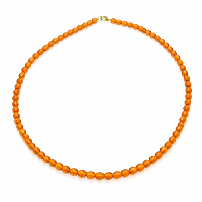 KORALE "SZKIEŁKA" KRÓTKIE BURSZTYNOWE "JABLONEX" 0642-114