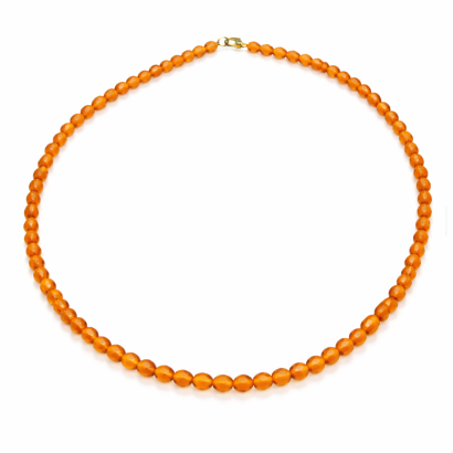 KORALE "SZKIEŁKA" KRÓTKIE BURSZTYNOWE "JABLONEX" 0642-114