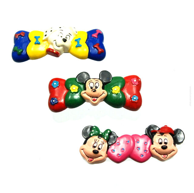 KLAMRY / SPINKI DO WŁOSÓW DZIECIĘCE KOLOROWE 3 SZTUKI (0209-553)