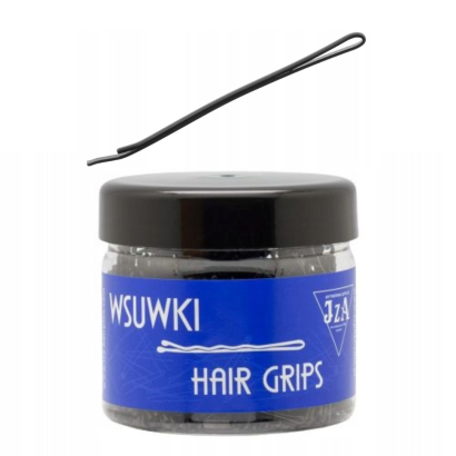 WSUWKI DO WŁOSÓW IZA PROSTE CZARNE 5 CM OK. 610 SZTUK                                     (005/G)
