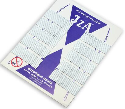 WSUWKI DO WŁOSÓW KARBOWANE BIAŁE 6 CM 100 SZTUK                                             (0603/100)