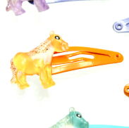 PYKI / SPINKI DO WŁOSÓW DZIECIĘCE KONIKI 6 SZTUK (0301-01) - 2