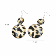 KOLCZYKI WISZĄCE PLASTIKOWE PANTERKI                                                                                  (0613-1011) - 4