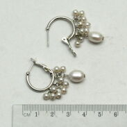 KOLCZYKI  WISZĄCE  KÓŁKA  Z PEREŁKAMI                                                                        0615-155 - 2