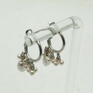 KOLCZYKI  WISZĄCE  KÓŁKA  Z PEREŁKAMI                                                                        0615-155 - 3