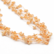 NASZYJNIK / WISIOREK Z BRZOSKWINIOWYMI KORALIKAMI (N-0604/2/5R A SAM C) - 3