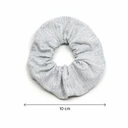 GUMKA DO WŁOSÓW BAWEŁNIANA SCRUNCHIE POPIELATA 2 SZTUKI (0233-B3) - 3