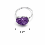 PIERŚCIONKI DZIECIĘCE SERDUSZKA REGULOWANE 36 SZTUK (0617-16) - 3