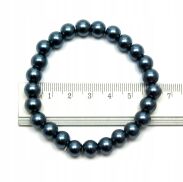 BRANSOLETKA KLASYCZNA Z PEREŁEK NIEBIESKA JABLONEX (BRPR-27 SAH) - 3