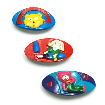 KLAMRY / SPINKI DZIECIĘCE KOLOROWE 3 SZTUKI                                                                        (0209-523)