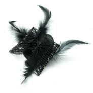 GRZEBIEŃ OZDOBNY Z KWIATEM ROZCIĄGANY NA GUMCE                                                                               (0028-21 SA) - 2