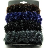 GUMKI DO WŁOSÓW GRUBE FROTKI BŁYSZCZĄCE MIX KOLOR (4 SZTUKI) 0014-28 - 2