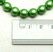 BRANSOLETKA KLASYCZNA Z PEREŁEK ZIELONA JABLONEX (BRPR-12 SAH) - 2