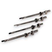 WSUWKI DO WŁOSÓW OZDOBNE SREBRNE KOMPLET 4 SZTUKI                           (5992-29 SA) - 2