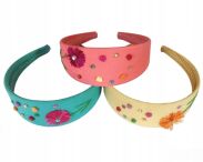 OPASKA DO WŁOSÓW KOLOROWA SZEROKA 3 SZTUKI                         (0019-01 SA) - 2