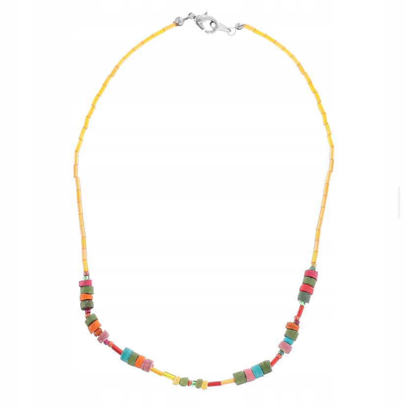 NASZYJNIK / KORALIKI DROBNE WIELOKOLOROWE                                                                0665-1001/4