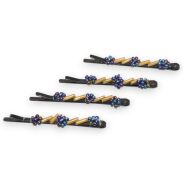 WSUWKI OZDOBNE Z KOLOROWYMI KORALIKAMI – KOMPLET 4 SZTUKI                 (5992-21 SA) - 2