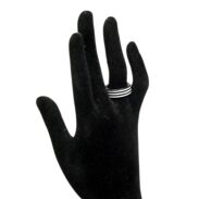 PIERŚCIONKI BIAŁO-CZARNE W PASKI – PLASTIKOWE                                    (0608-24) - 2