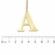 NASZYJNIK Z LITERKĄ 