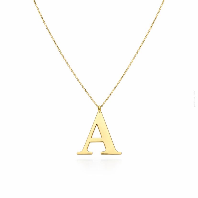 NASZYJNIK Z LITERKĄ 