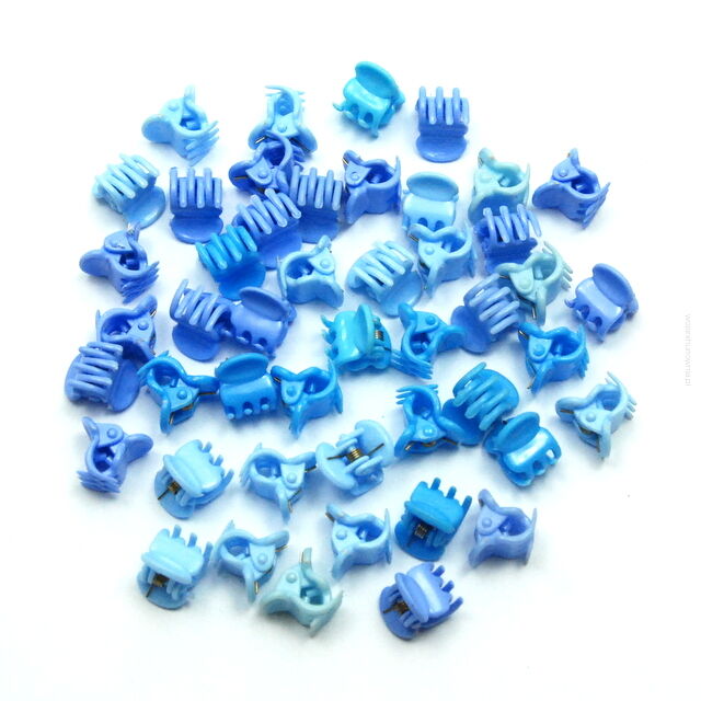 SZCZĘKI / KRABIKI MINI MIX BŁĘKITNY 50 SZTUK                                                        (0146-508 SAH)