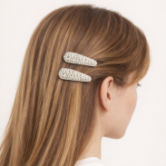 PYKI / SPINKI DO WŁOSÓW OZDOBNE Z PEREŁKAMI 4 SZTUKI (0185-26 SAH) - 2