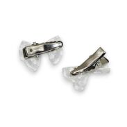 SPINKI KOMUNIJNE DO WŁOSÓW Z KOKARDKAMI 4 SZTUK                                     (0331-3 SA) - 3