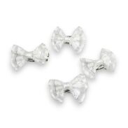 SPINKI KOMUNIJNE DO WŁOSÓW Z KOKARDKAMI 4 SZTUK                                     (0331-3 SA) - 2