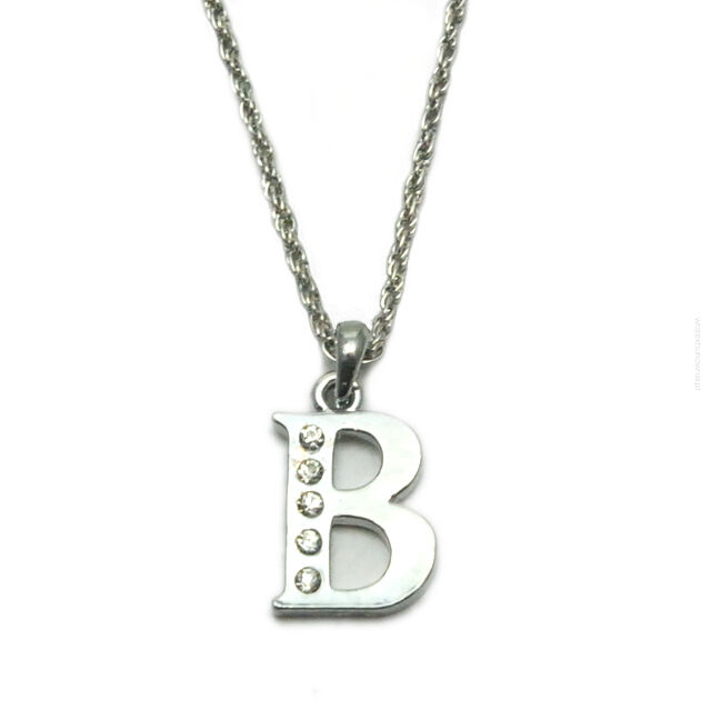 NASZYJNIK METALOWY Z ZAWIESZKĄ  LITERKA 