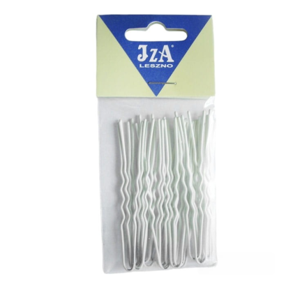 KOKÓWKA FRYZJERSKA KARBOWANA BIAŁA 6.5 CM 20 SZTUK                                  (D265/20)