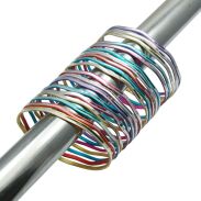 BRANSOLETKI METALOWE CIENKIE KOLOROWE 25 SZTUK                                                              (2938-2 SA) - 2