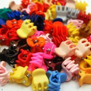 KRABIKI/ZAPINKI DO WŁOSÓW MAŁE KAUCZUKOWE 100 SZT                                                (0157-1 SA) - 2