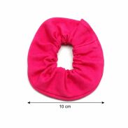 GUMKA DO WŁOSÓW SCRUNCHIE ŚREDNIA BAWEŁNIANA RÓŻOWA 2 SZTUKI (0233-B1) - 3