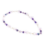 KORALE / NASZYJNIK BIAŁO FIOLETOWY                                            0611-1042 - 2