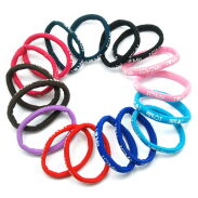 GUMKI DO WŁOSÓW Z NADRUKIEM KOLOROWE 15 SZTUK (0006-25 SA) - 3