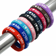 GUMKI DO WŁOSÓW Z NADRUKIEM KOLOROWE 15 SZTUK (0006-25 SA) - 4