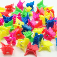 SZCZĘKI / KRABIKI KOLOROWE MAŁE MOTYLKI  30 SZTUK                                                      (5810 SAM2) - 2