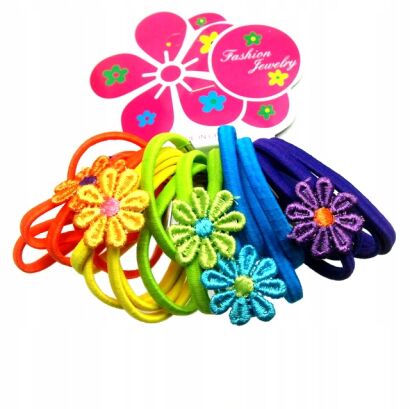 GUMKI DO WŁOSÓW DZIECIĘCE KOLOROWE 20 SZTUK         (3251 SA)