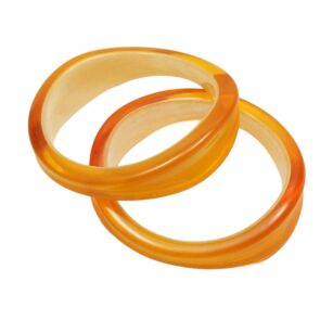 BRANSOLETKI PLASTIKOWE ŻÓŁTE 2 SZTUKI                                                                    (5673 SAM)