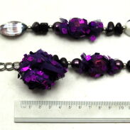 KORALE/ NASZYJNIK Z FIOLETOWYMI KAMYCZKAMI                                                                      0676-510 - 3