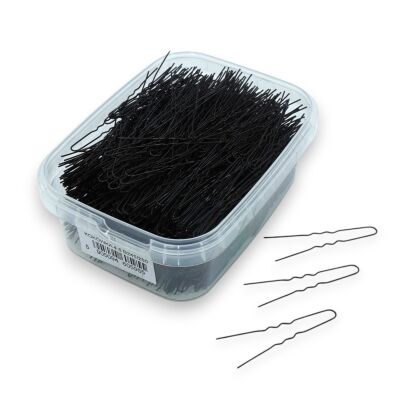 KOKÓWKI / SZPILKI KARBOWANE 4.5 CM CZARNE CIENKIE 1200 SZTUK           (B245/250)