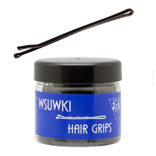 WSUWKA PROSTA CZARNA 7 CM 2 KULKI 500G                                               (107/G)