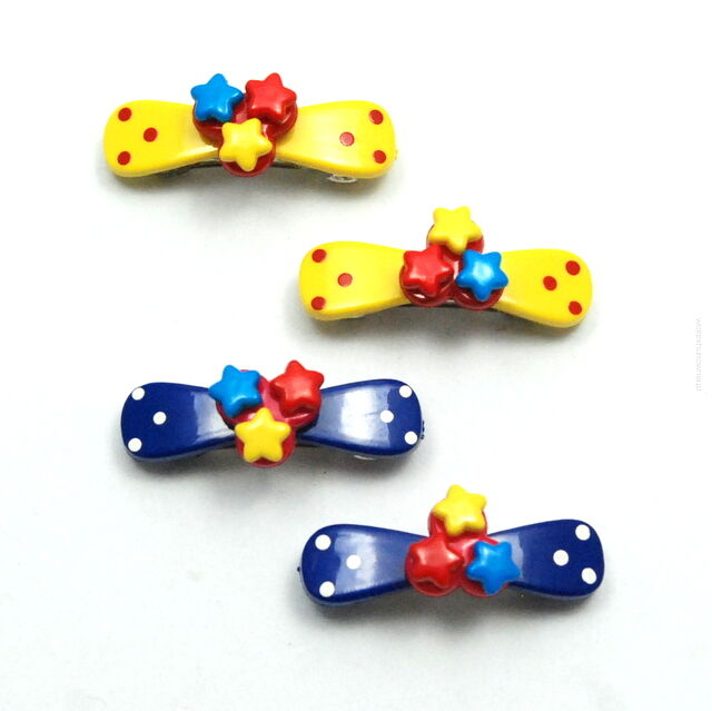 KLAMRY / SPINKI DO WŁOSÓW DZIECIĘCE KOLOROWE (4 SZTUKI) 0209-545