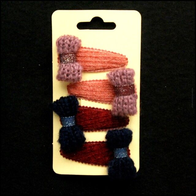 PYKI SPINKI DO WŁOSÓW DZIECIĘCE Z OZDOBAMI 4 SZTUKI (0181-47)