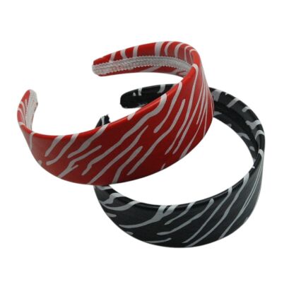 OPASKI DO WŁOSÓW SZEROKIE KOLOROWE 4 SZTUKI                                                                           (6893-1 SAH)