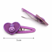 PYKI / SPINKI DO WŁOSÓW DZIECIĘCE SERDUSZKA 4 SZTUKI (0196-10 SAH) - 2