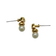 KOLCZYKI MAŁE Z PEREŁKĄ  I CYRKONIĄ                                                                            (1077-1 SA) - 4